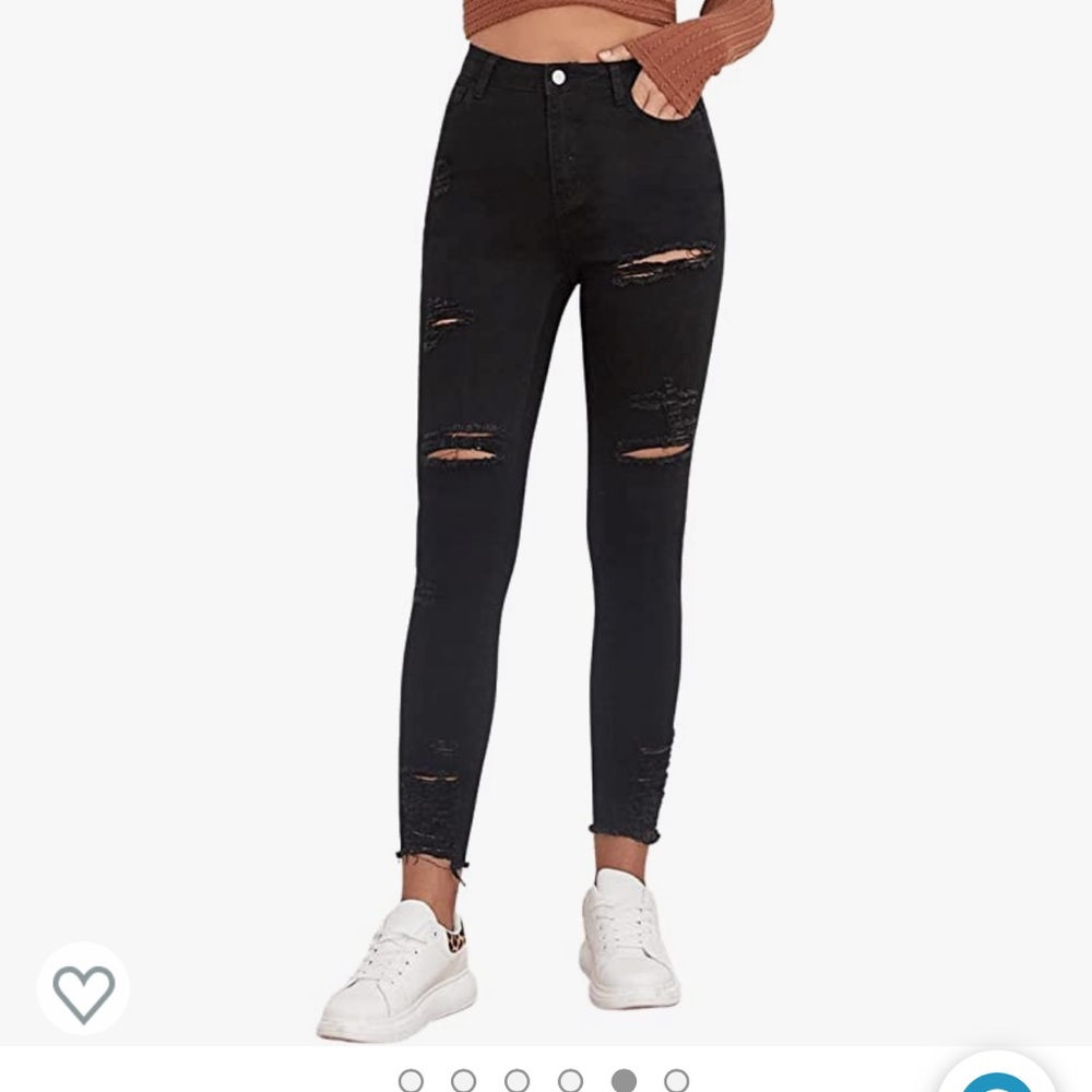 Black Ripped Jeggings